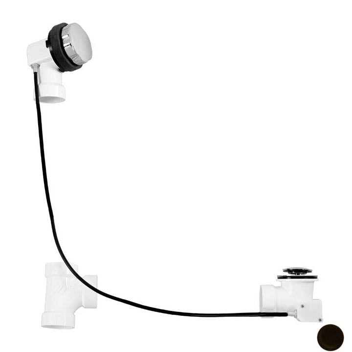 Oil Rubbed Bronze Cable Drive Bath Waste C8242