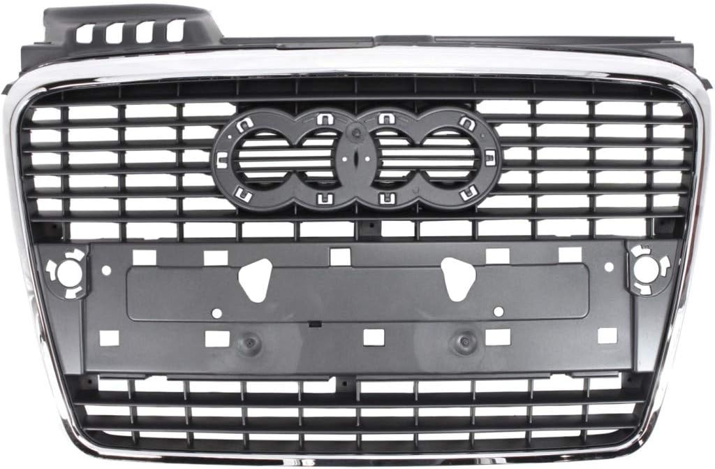 Audi A4 S4 Grille Assembly 2005-2009 Gray Plastic S8590