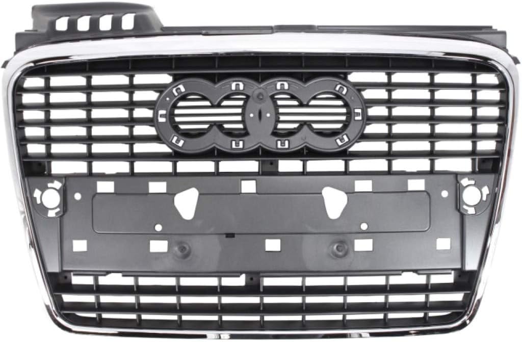 Audi A4 S4 Grille Assembly 2005-2009 Gray Plastic S8590