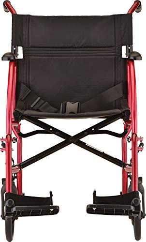 Red Ultra Lightweight Transport Chair L7527