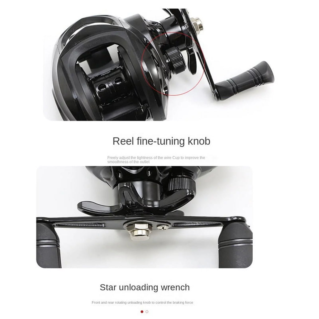 7.2:1 Left Hand Baitcasting Fishing Reel Y421