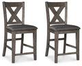 Rustic Counter Height Upholstered Barstool Z411843