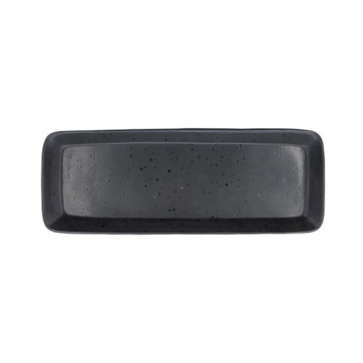 Stoneware Serving Dish 14x38 cm Mat Black B387