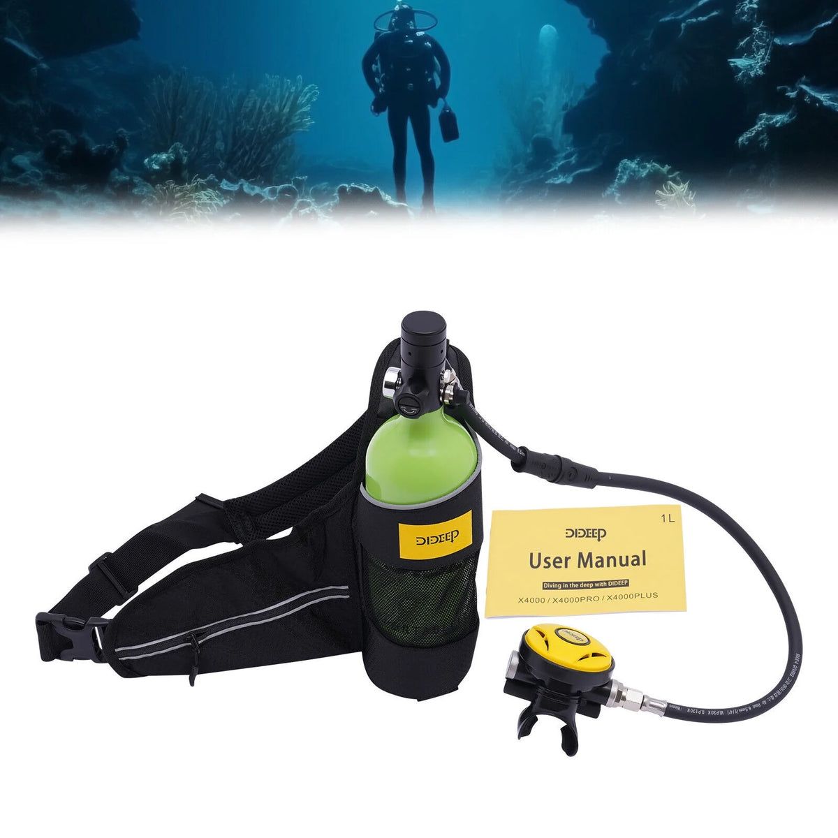 1L Mini Scuba Tank Underwater Dive Oxygen B368