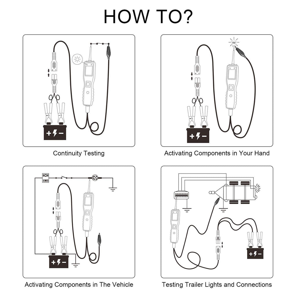 Power Circuit Probe Kit, Automotive Circuit Tester B554