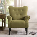 Wing Back Accent Chair with Wooden Legs W265