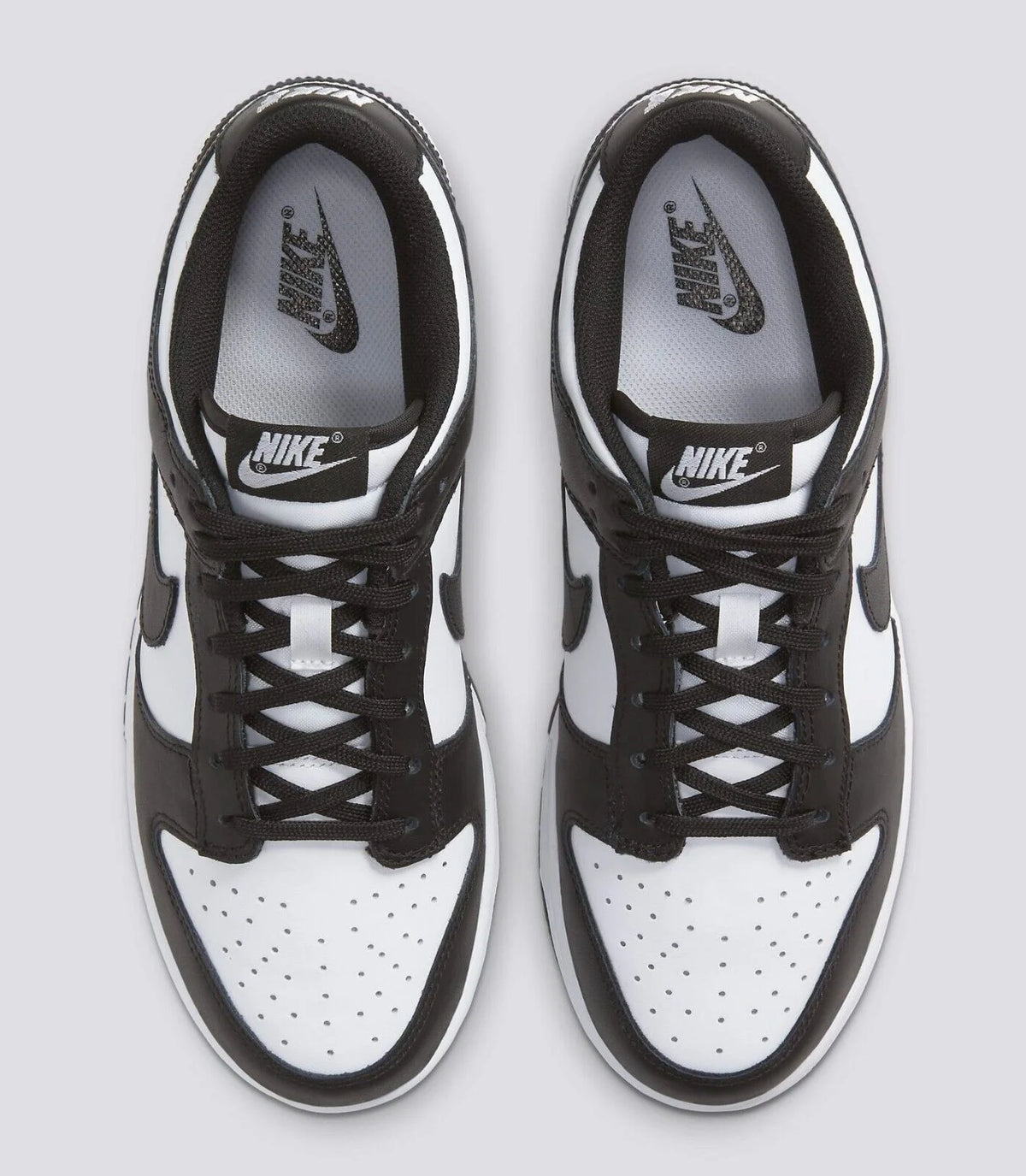 Black & White Leather Running Shoes G795