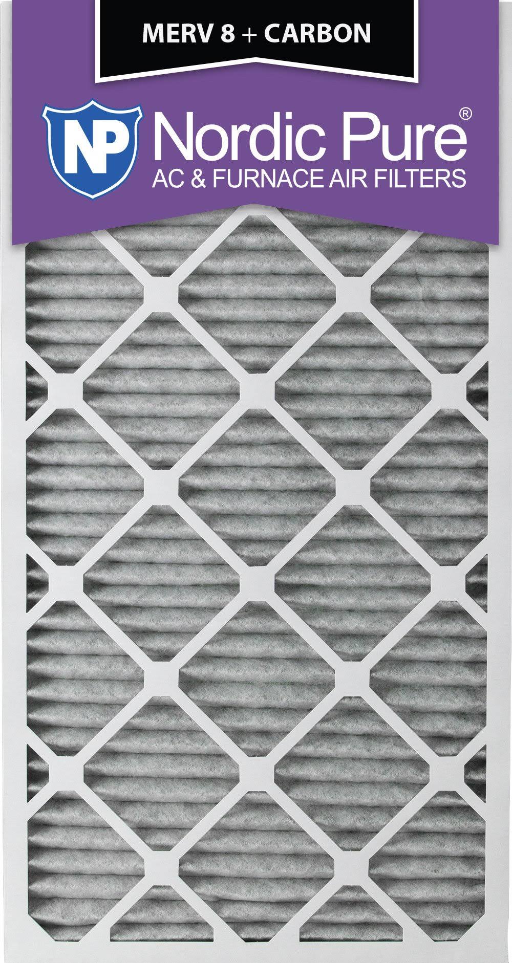 18x30x1 Pleated MERV 8 Carbon AC Furnace Filters Qty 6 X940