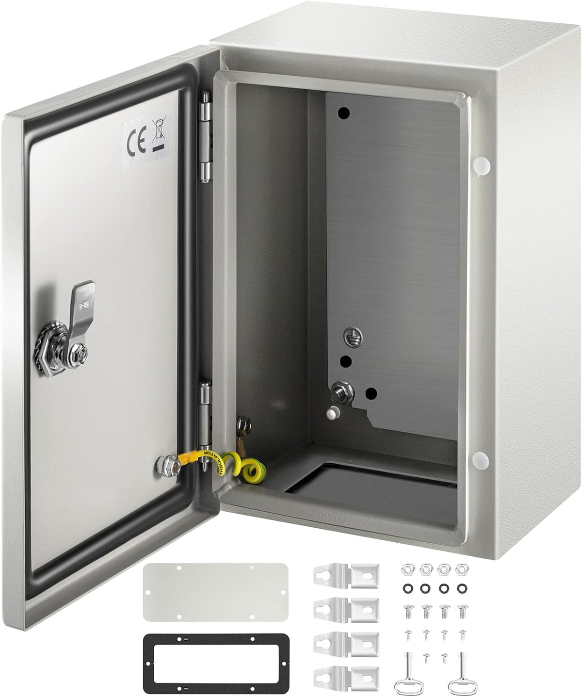 NEMA 4X Steel Electrical Enclosure, 12 x 8 x 8'' IP66 Waterproof N477733