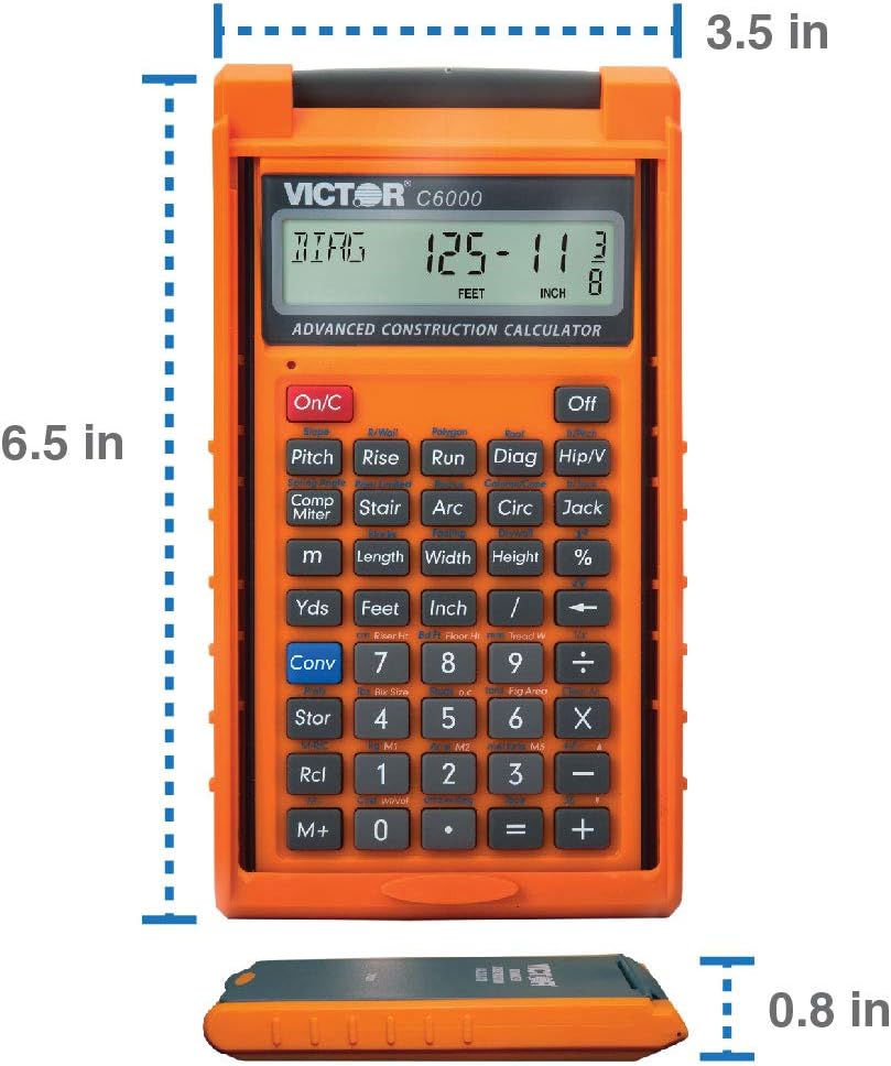 Construction Calculator with Protective Case V32866