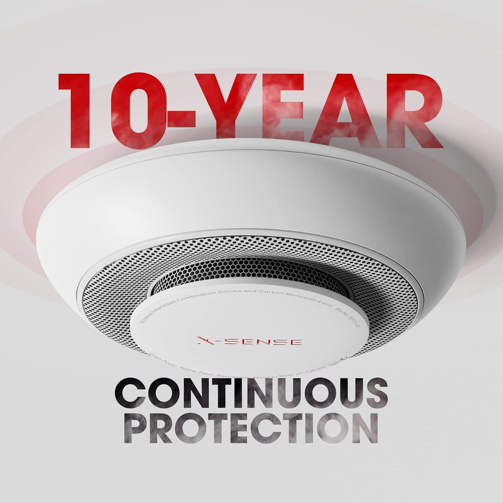 3-Pack Wireless Interconnected Smoke and Carbon Monoxide Detector Alarm I939235