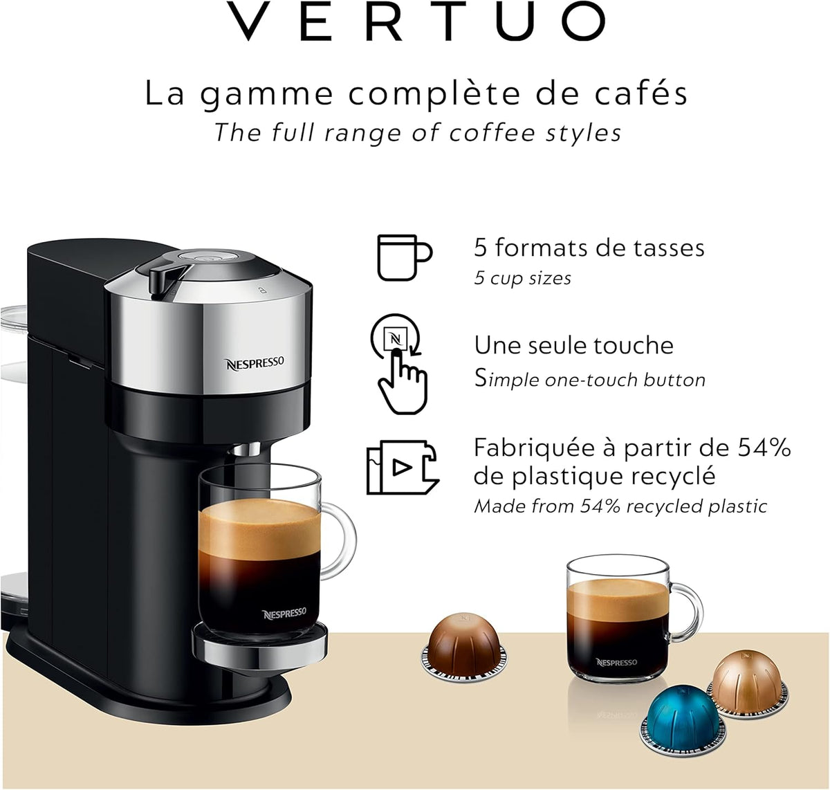 Chrome Coffee and Espresso Machine B383303