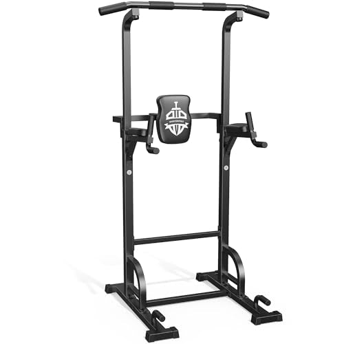 Pull Up Bar Dip Station Power Tower Multi-Function Home Gym Strength Training Fitness Equipment 450LBS J439
