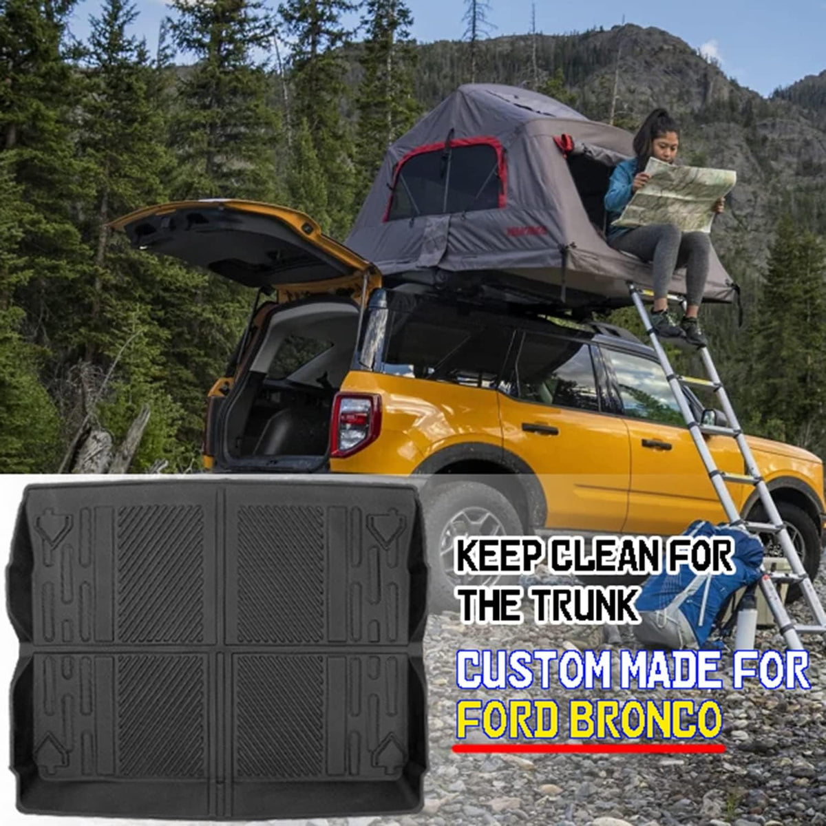Cargo Mat Cargo Liner TPE Material All-Weather Trunk Liner Trunk Mat A139