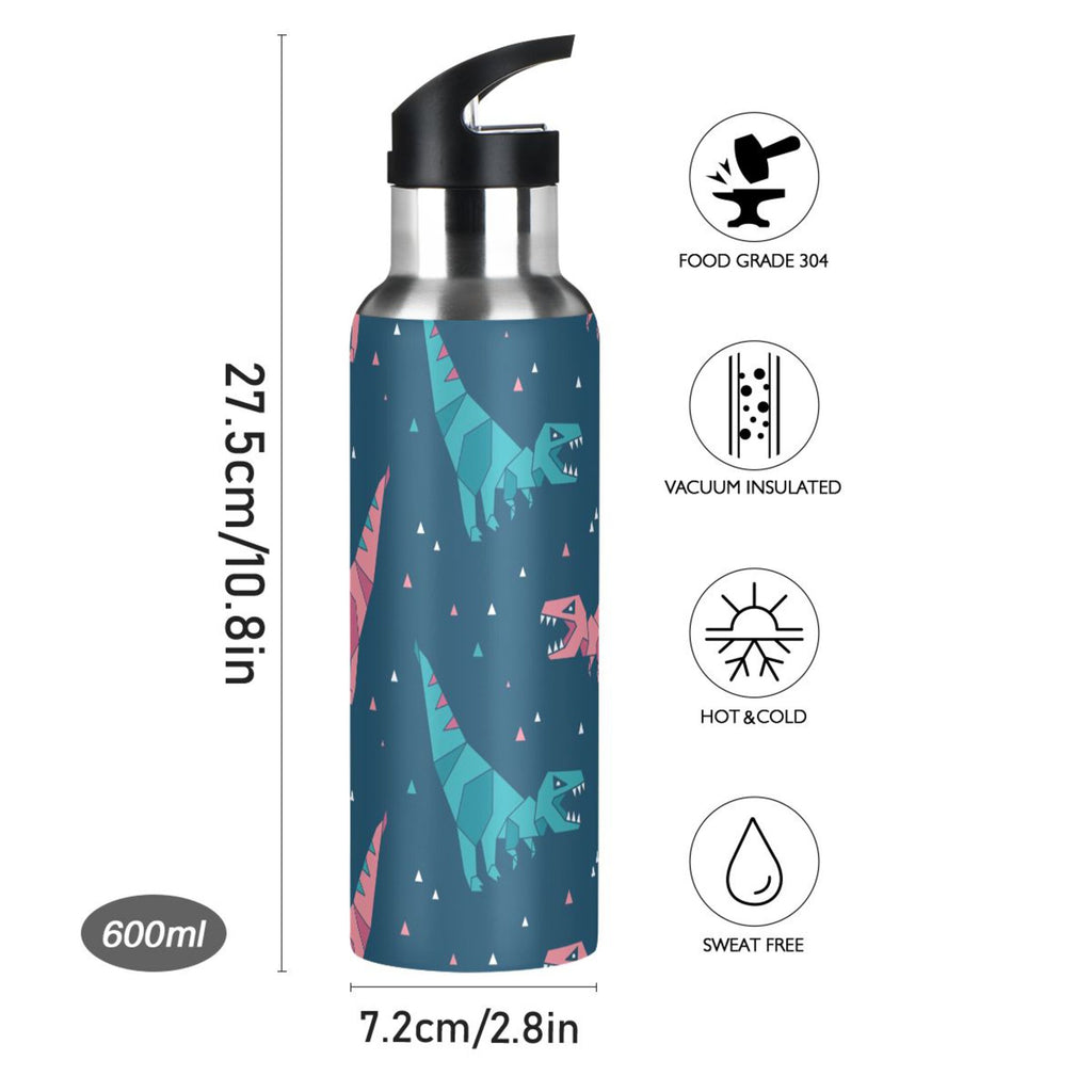 Stainless Steel Water Bottle with Straw Lid Vacuum Insulated 20 OZ L25370