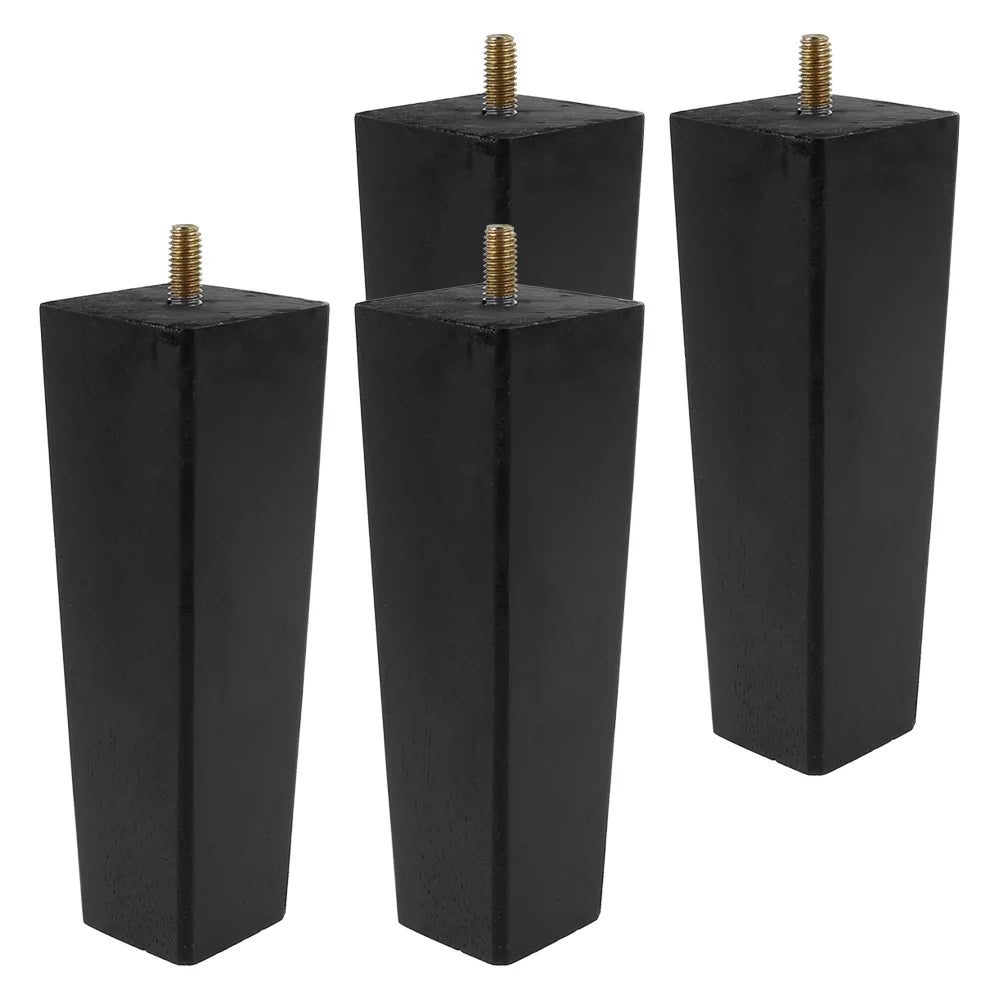 4PCS Wooden Furniture Legs Black 6CM X397439