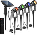 LED Solar Spotlights, 4-in-1, 4W, IP65 Waterproof W95688