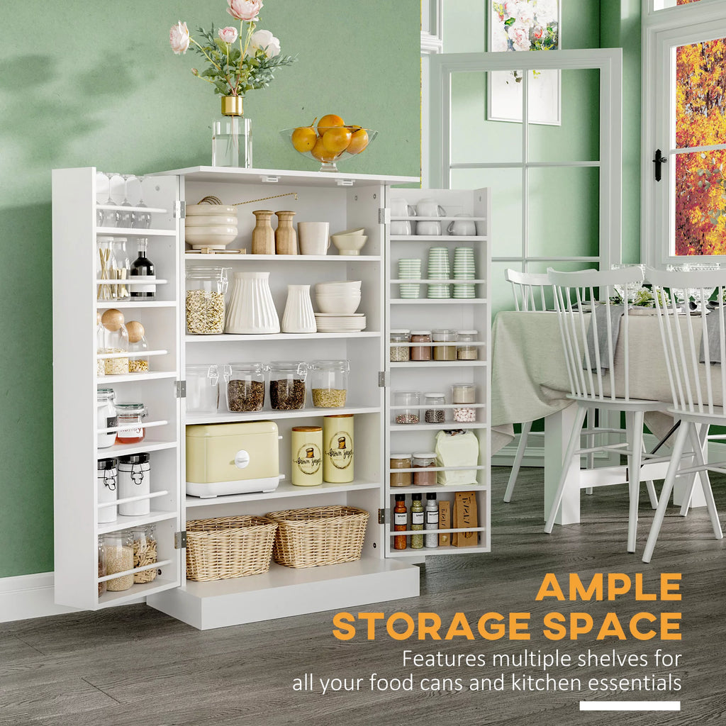 White 2 Door Storage Cabinet with Adjustable Shelves P474975