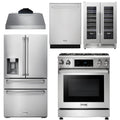30 In. Propane Gas Range, Range Hood, Refrigerator, Dishwasher, Wine Cooler X78270