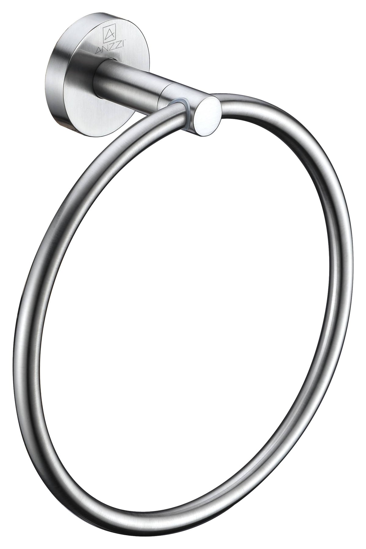 Brushed Nickel Towel Ring B8777