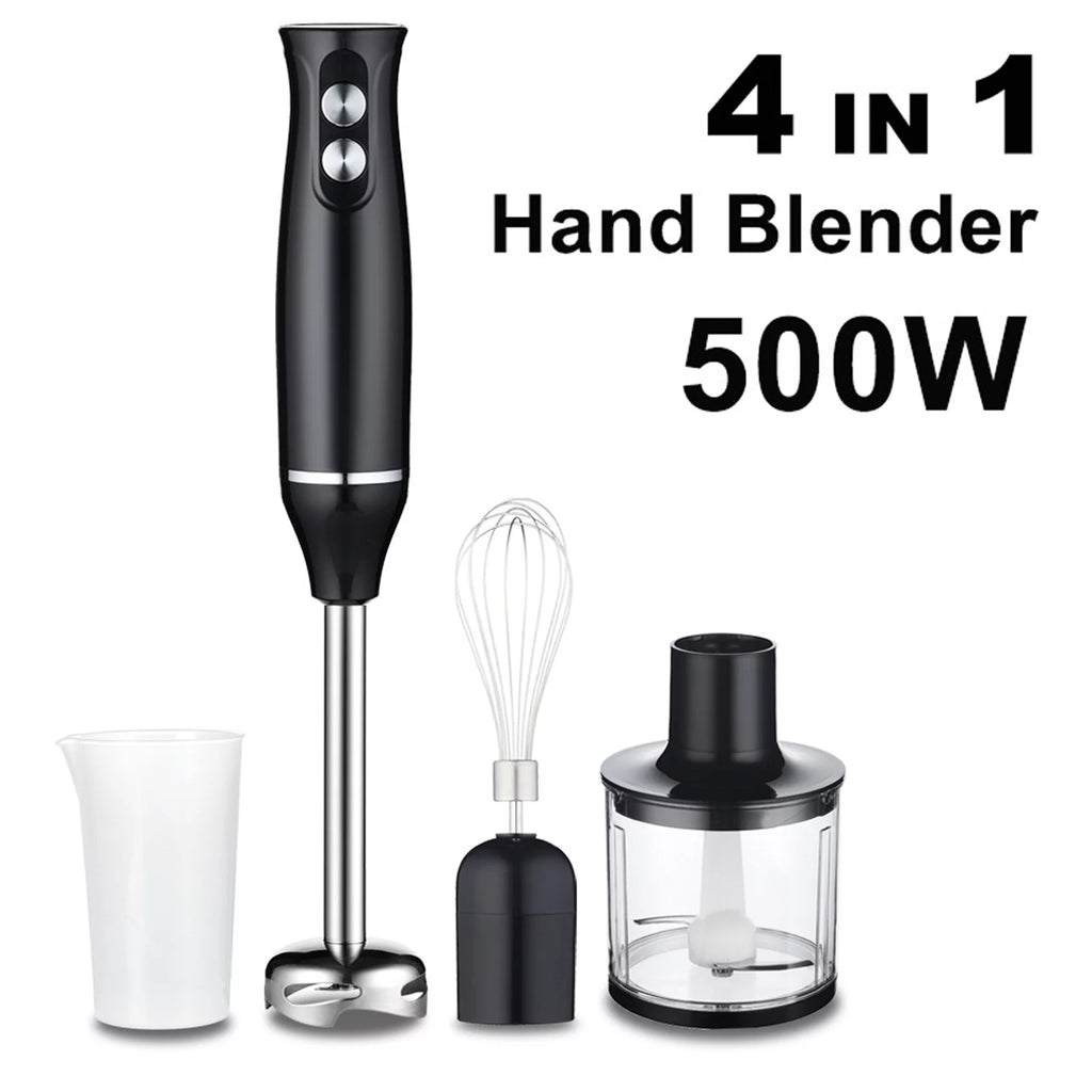500W 4 in 1 Hand Blender Mixer Food Processor T701