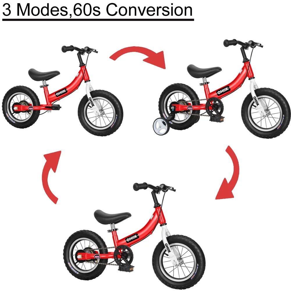 2 in 1 Kids Balance Bike with Pedal Kit X818
