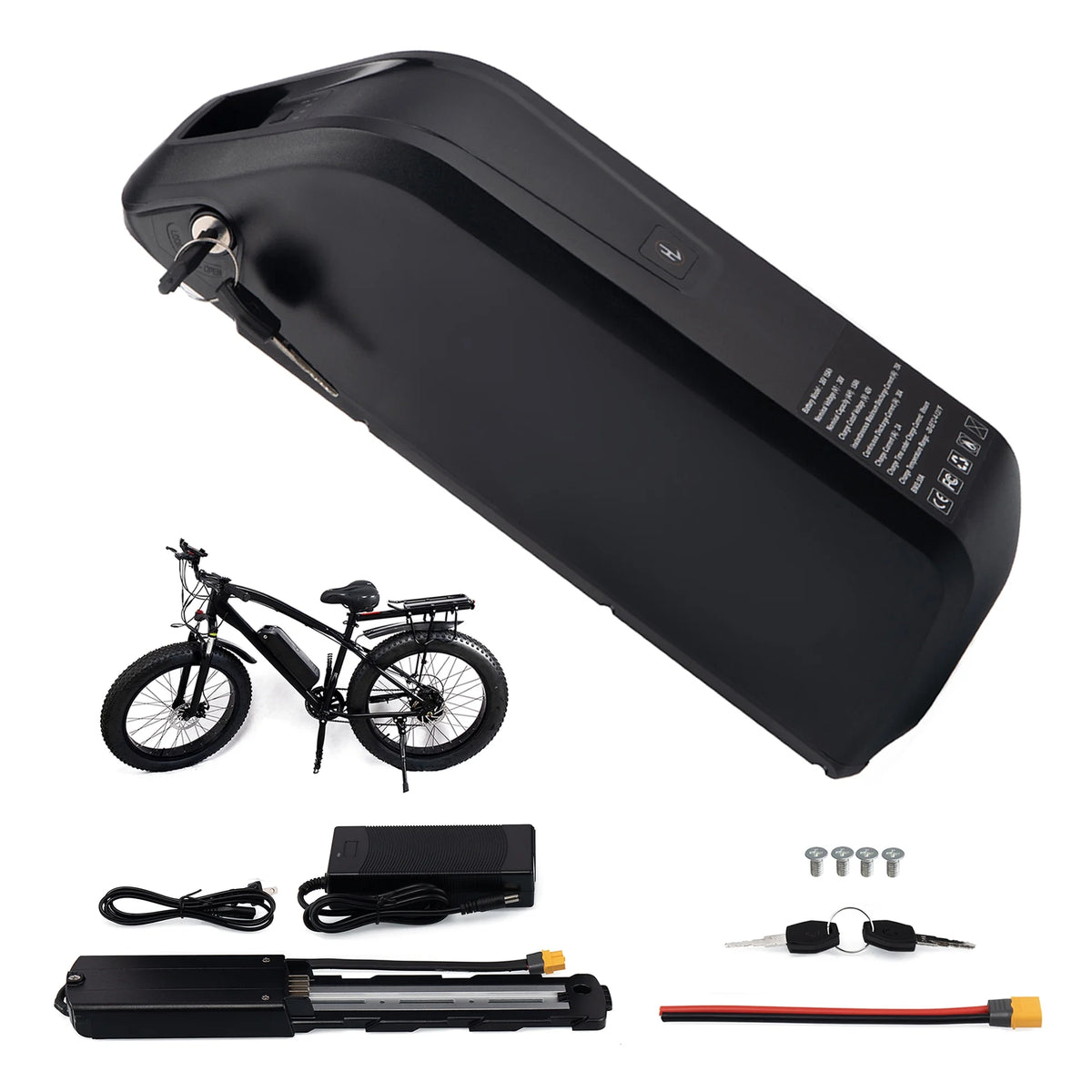 48V 10Ah Lithium Ebike Battery with Charger Q9023