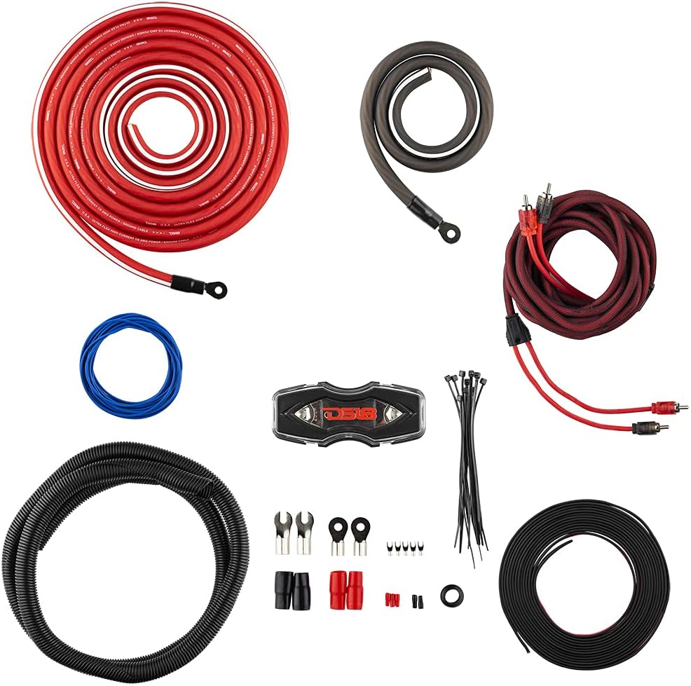 0 Gauge Amp Kit Amplifier Install Wiring Cables N880
