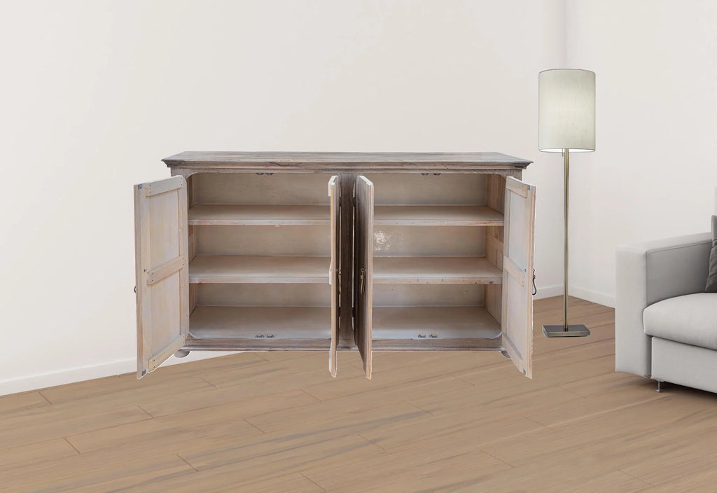 72 in. Distressed Wood Credenza M898