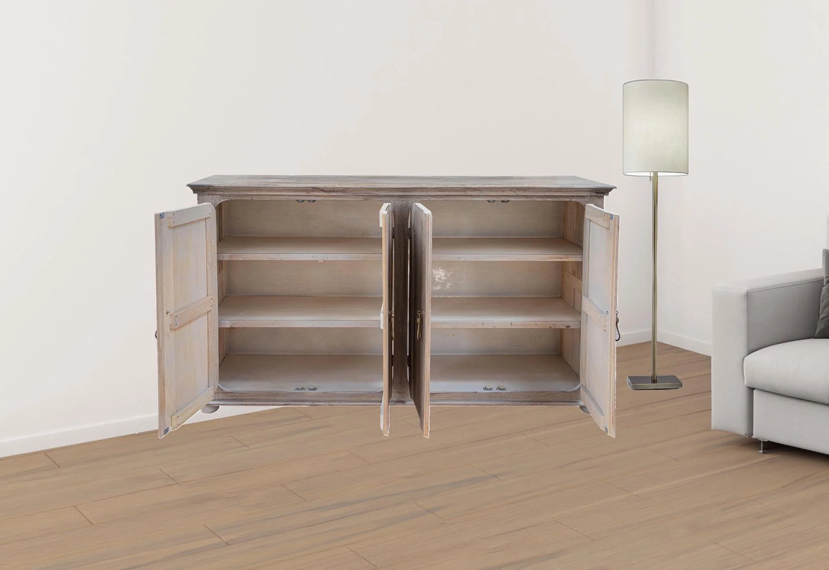 72 in. Distressed Wood Credenza M898