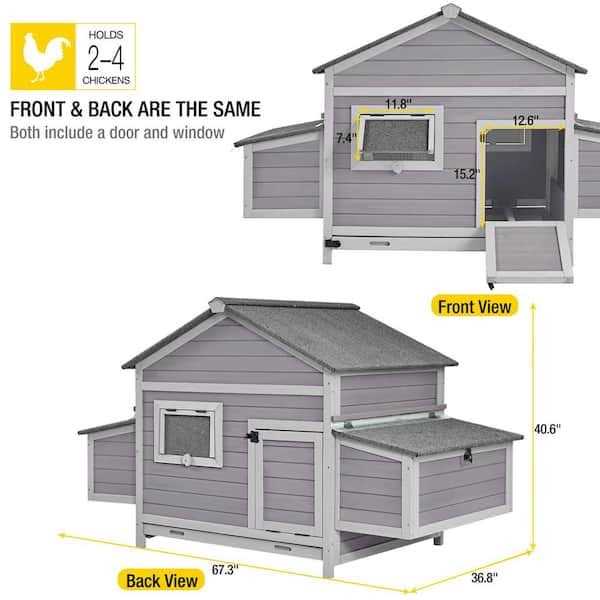 Wooden Chicken Hen House E308