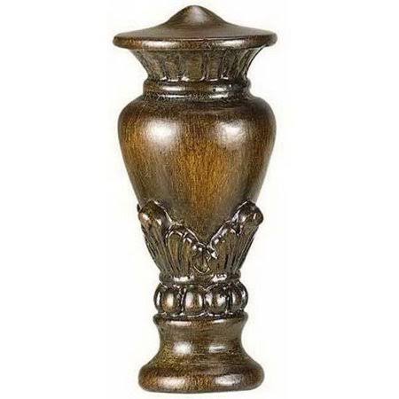 2.5 in. Light Brown Resin Urn Finial X889