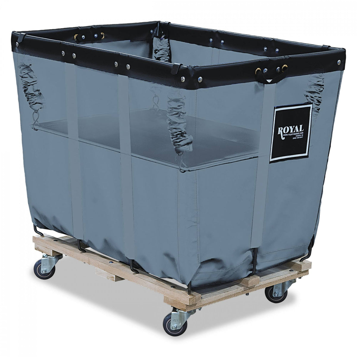 16 Bushel Vinyl Steel Utility Cart F6780
