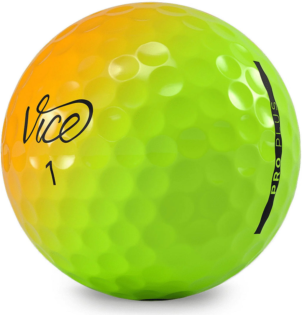 Limited Edition Pro Plus Golf Balls Shade Yellow Orange X4527
