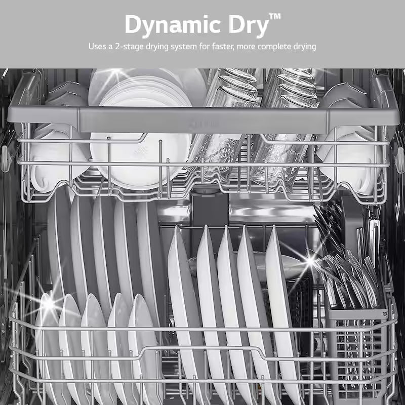 Black Stainless Steel Front Control Dishwasher Y285