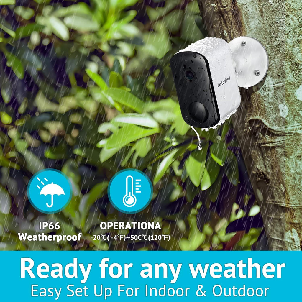 2K Security Camera Wireless Outdoor with Night Vision C654862