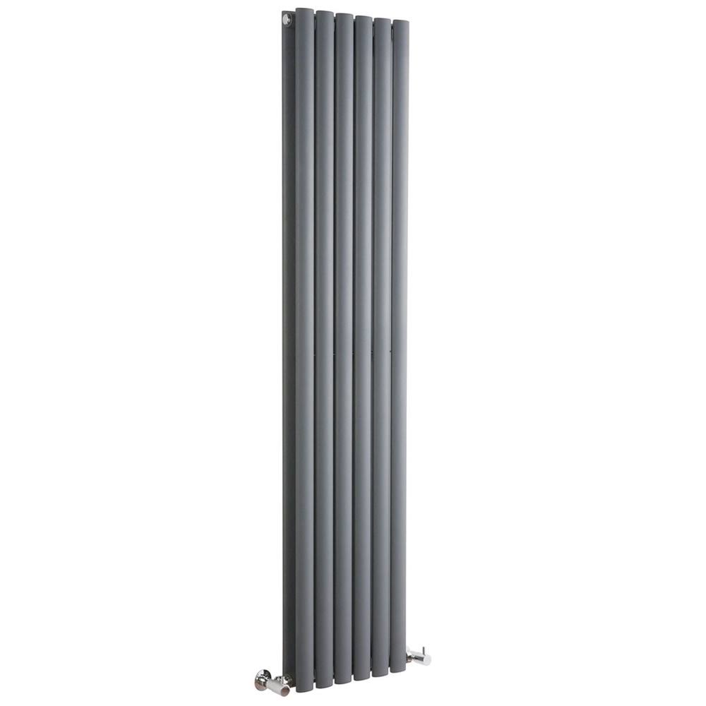 Double Panel Anthracite Vertical Radiator 63 Inches x 14 Inches O380