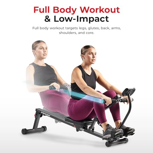 Compact Adjustable Rowing Machine with 12 Levels of Resistance Z46817