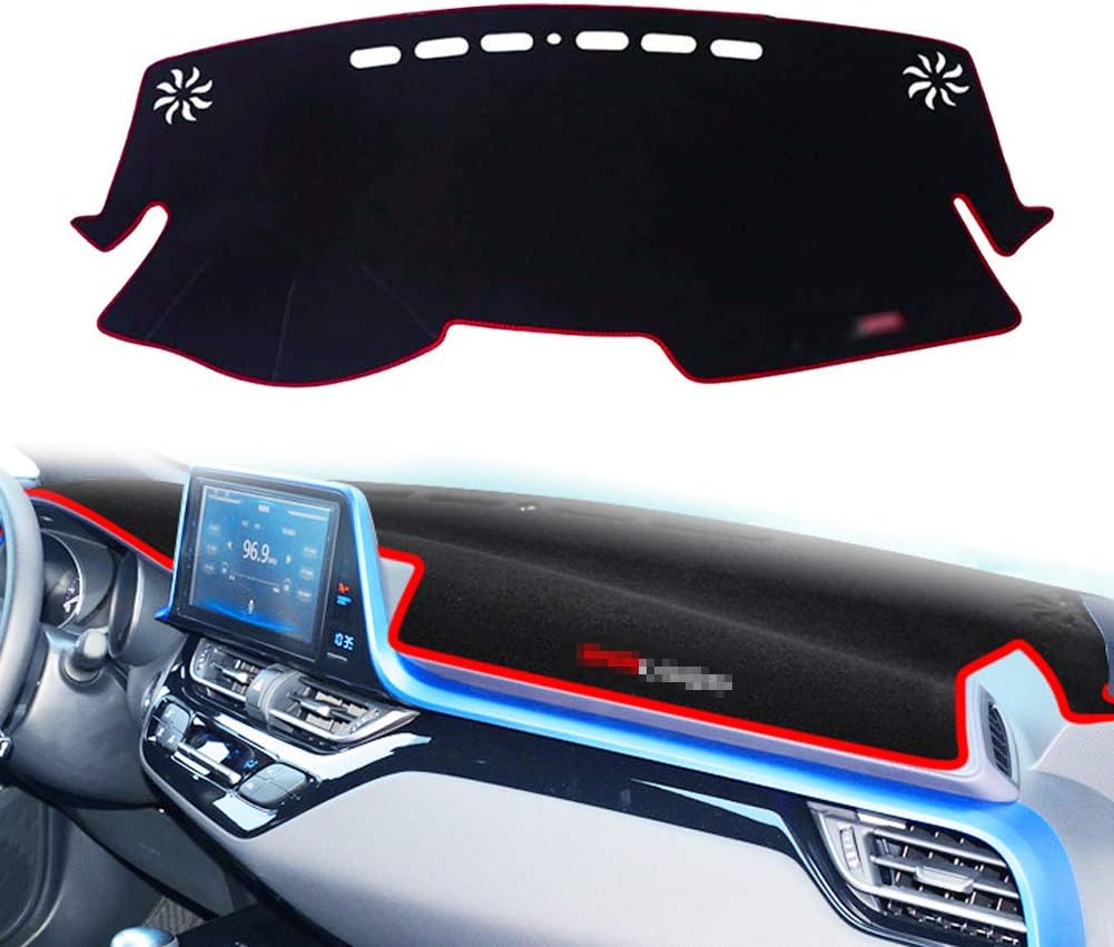 Black Center Console Cover Dash Mat Protector Carpet J826