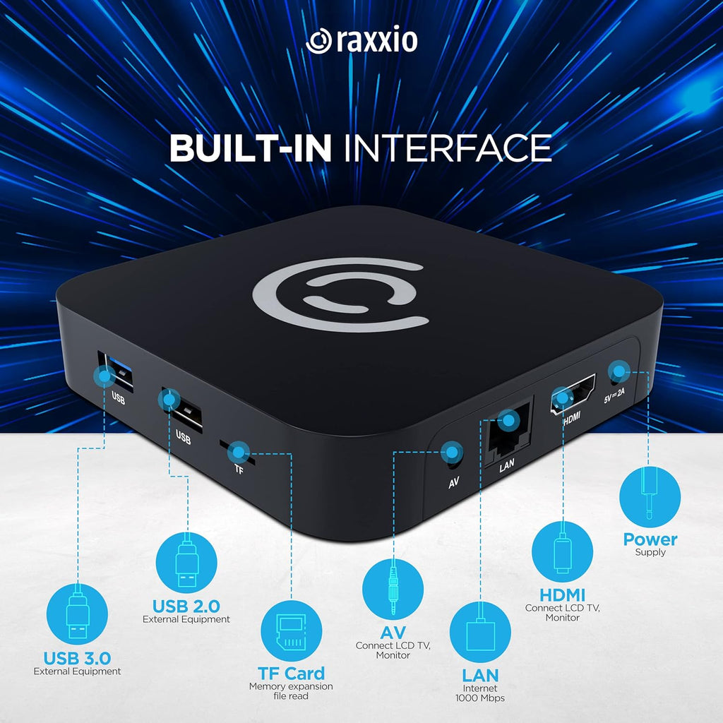 Android TV Box with 4K, 4GB RAM, 64 GB ROM, WiFi, USB 3.0, Bluetooth, HDMI Cable and Remote Control K46872