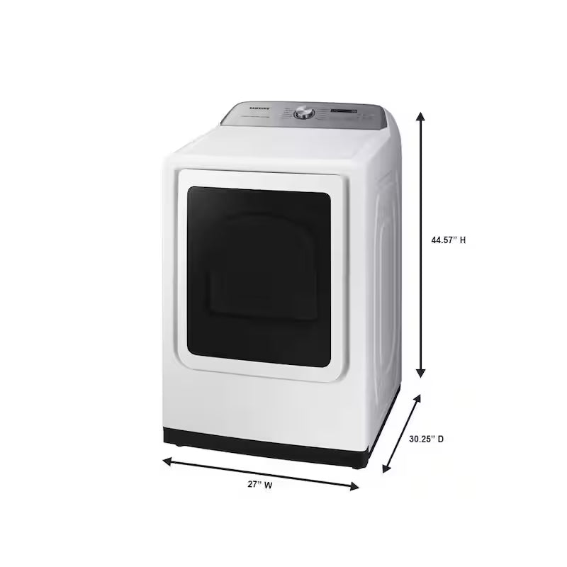7.4 cu. ft. Vented Gas Dryer with Steam Sanitize in White D614