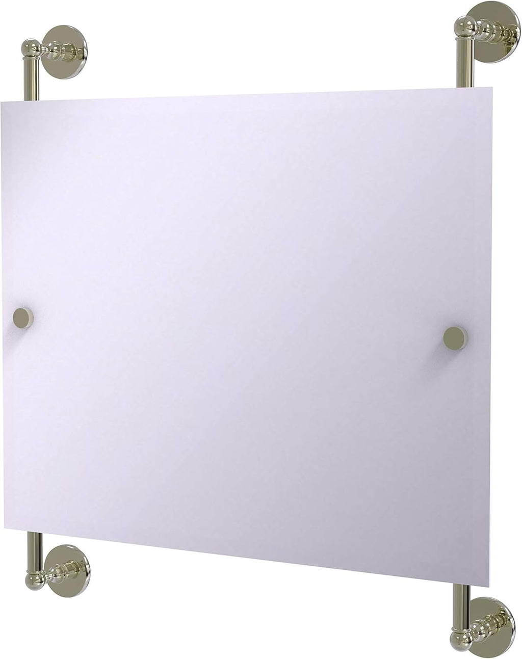 Polished Nickel Frameless Wall Mirror Y34167