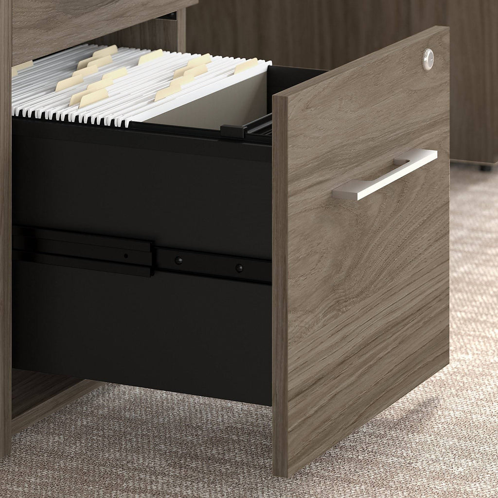 Modern Hickory 3-Drawer File Cabinet N947