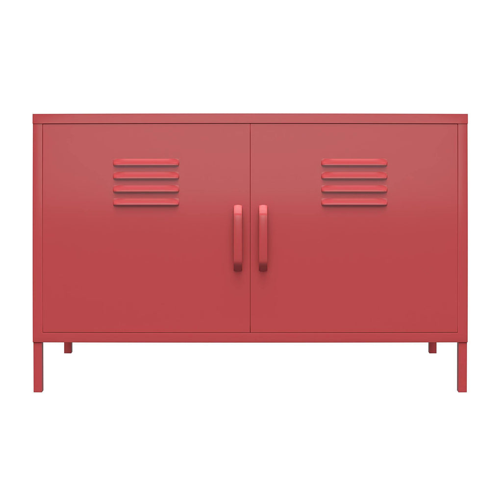 2 Door Metal Accent Cabinet, Terracotta X935