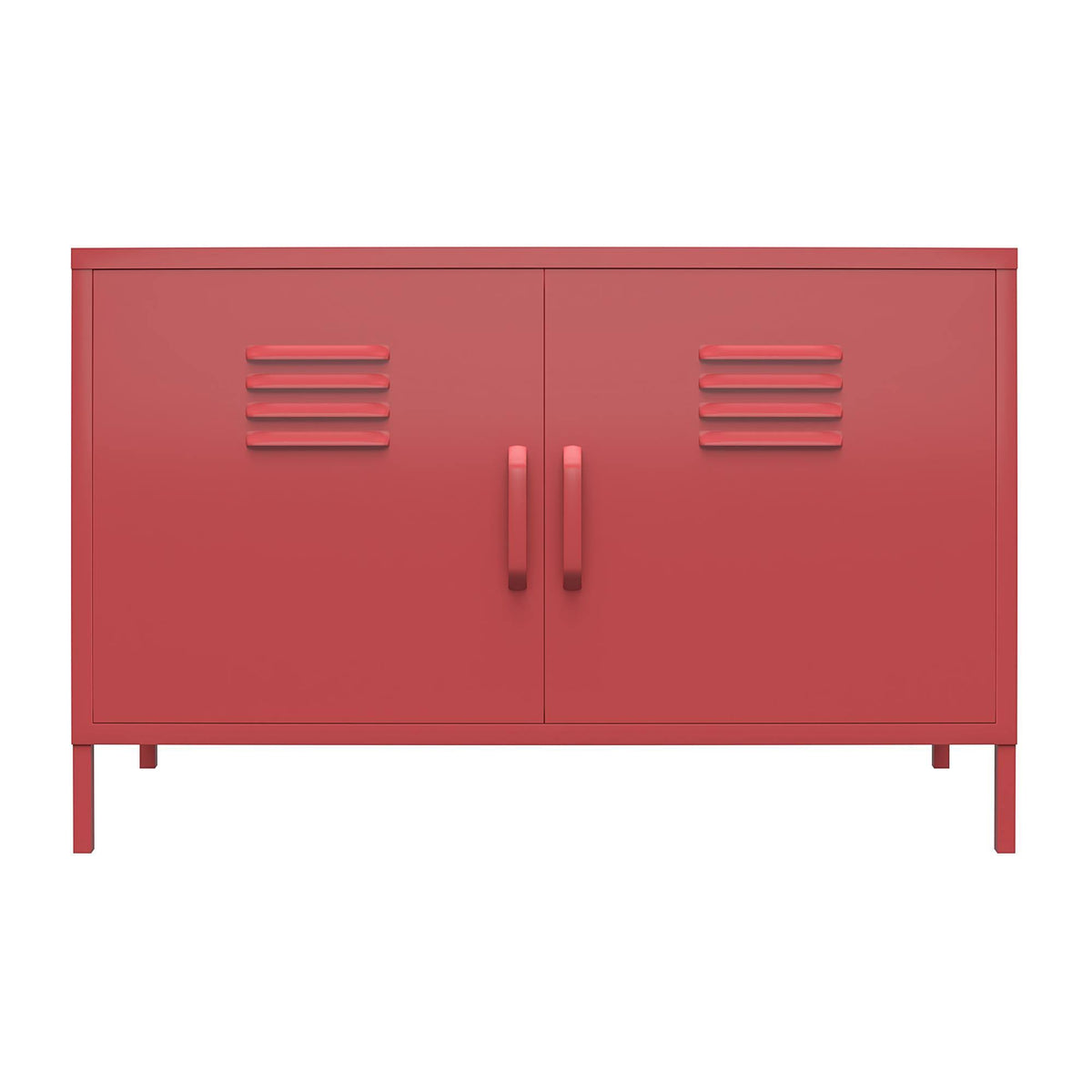 2 Door Metal Accent Cabinet, Terracotta X935
