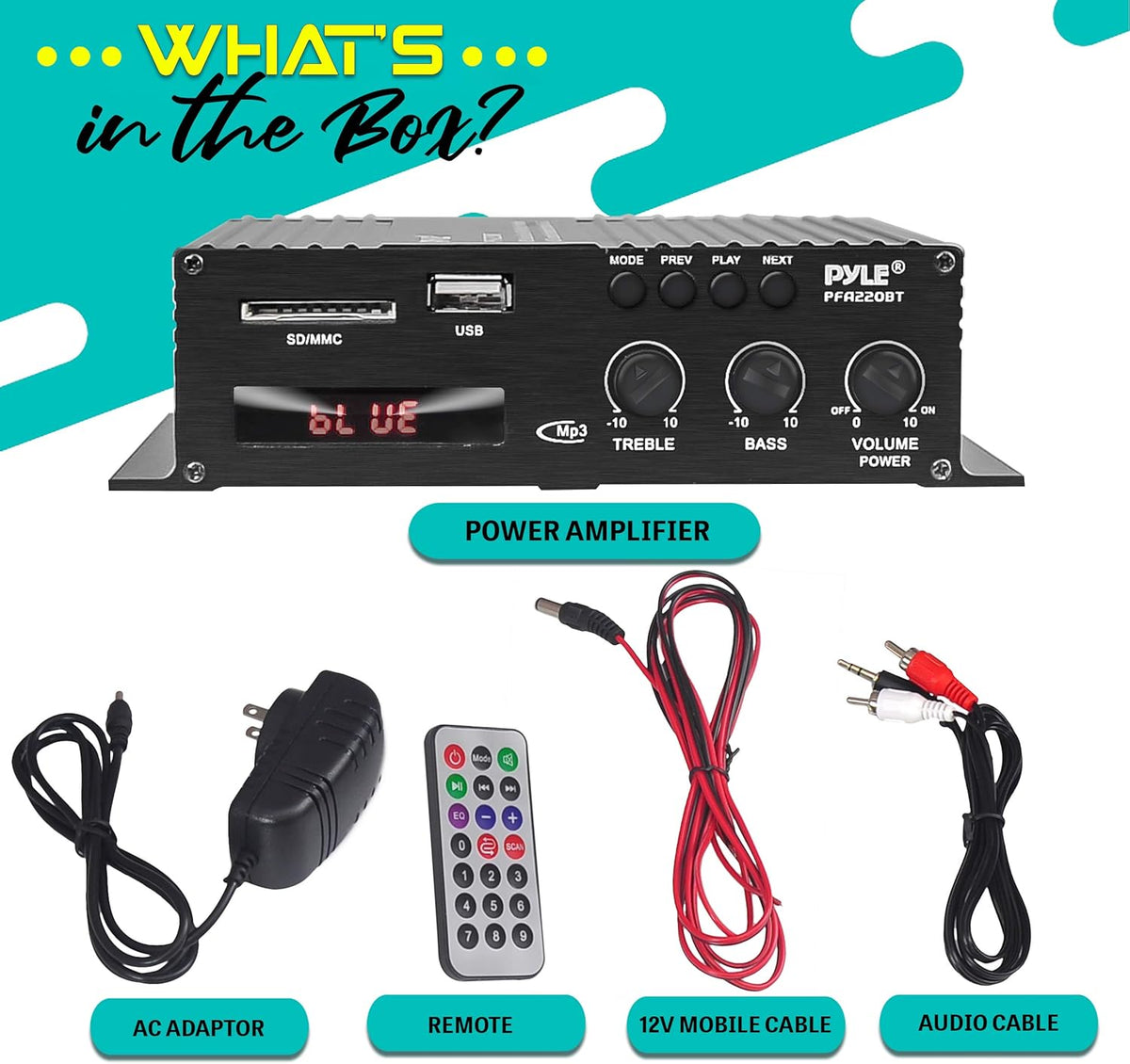 Pack of 2 Bluetooth Stereo Amplifier P278