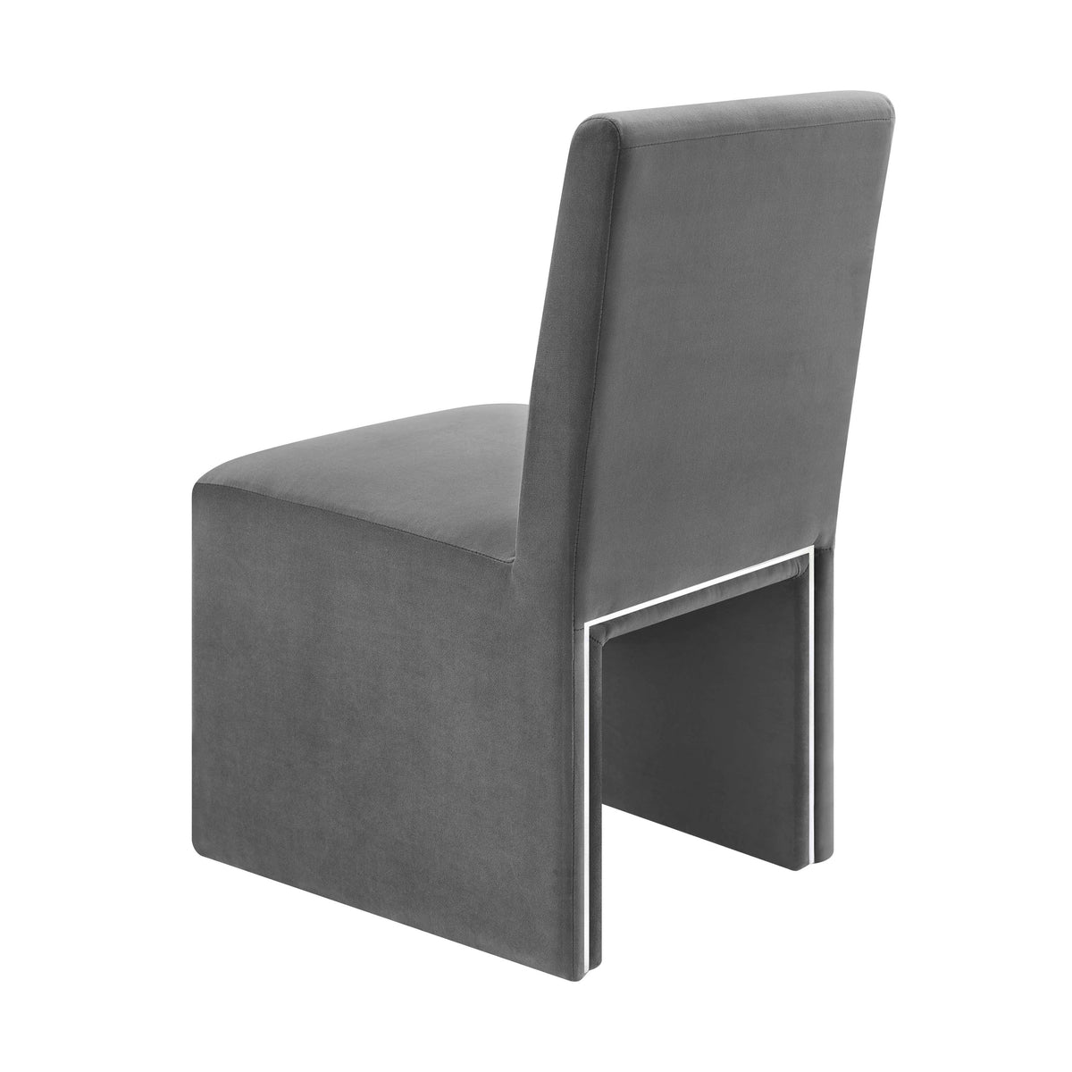 Grey Performance Velvet Dining Chair Z678906
