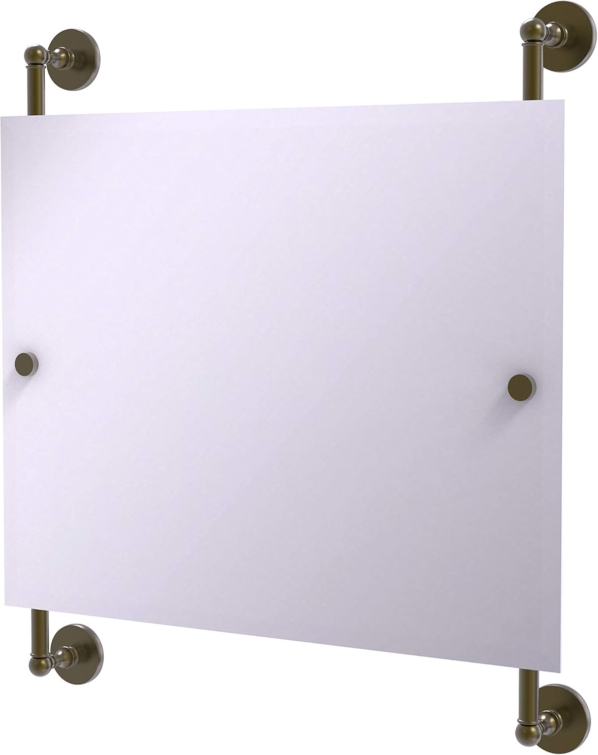Polished Nickel Frameless Wall Mirror Y34167