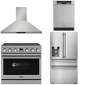 36 Electric Range, Range Hood, Refrigerator and Dishwasher X460