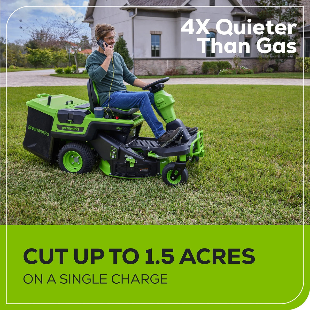 60V 30” Zero Turn Riding Lawn Mower with Batteries & Charger Z577642